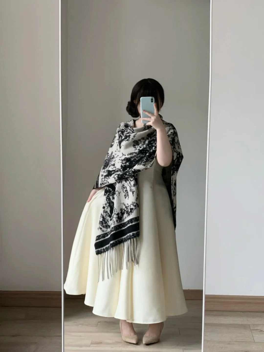 160 120｜秋冬千金贵气感水墨画披肩🪶好美