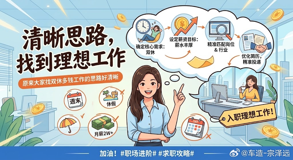 原来大家找双休多钱工作的思路好清晰拒绝用身体健康换加班费，把“不加班、有双休”写