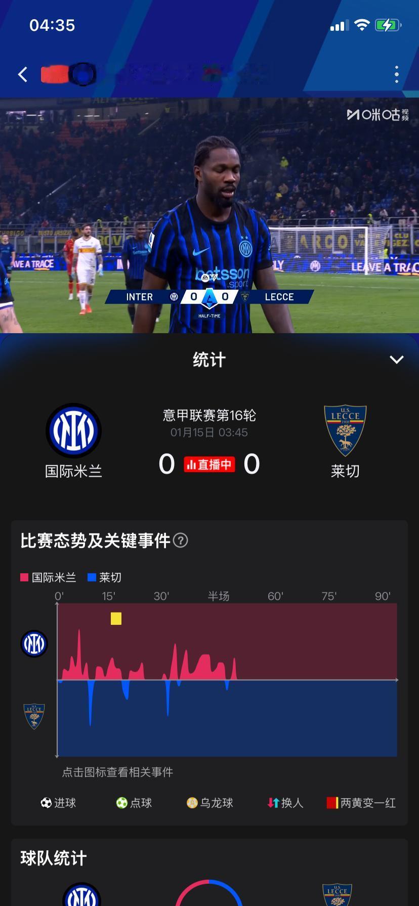 要翻车？意甲第16轮补赛国际米兰主场迎战莱切，本场比赛国际米兰进行了大幅度轮换，