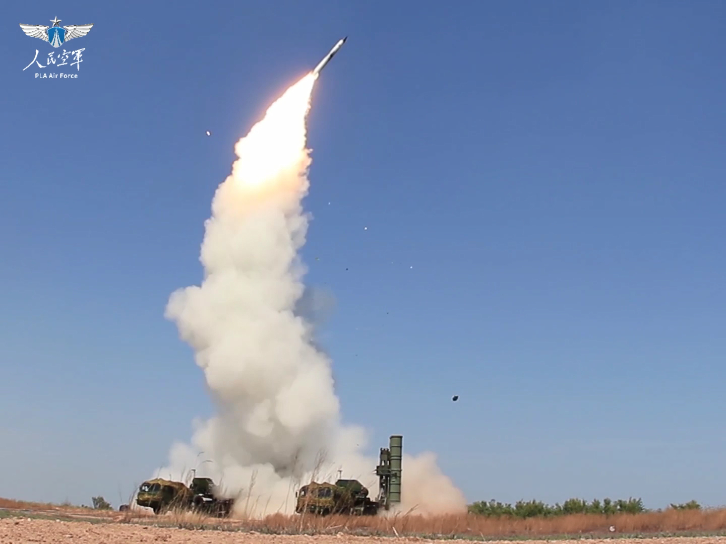 我军S-300PMU2实射烽火问鼎计划有种安心叫人民子弟兵