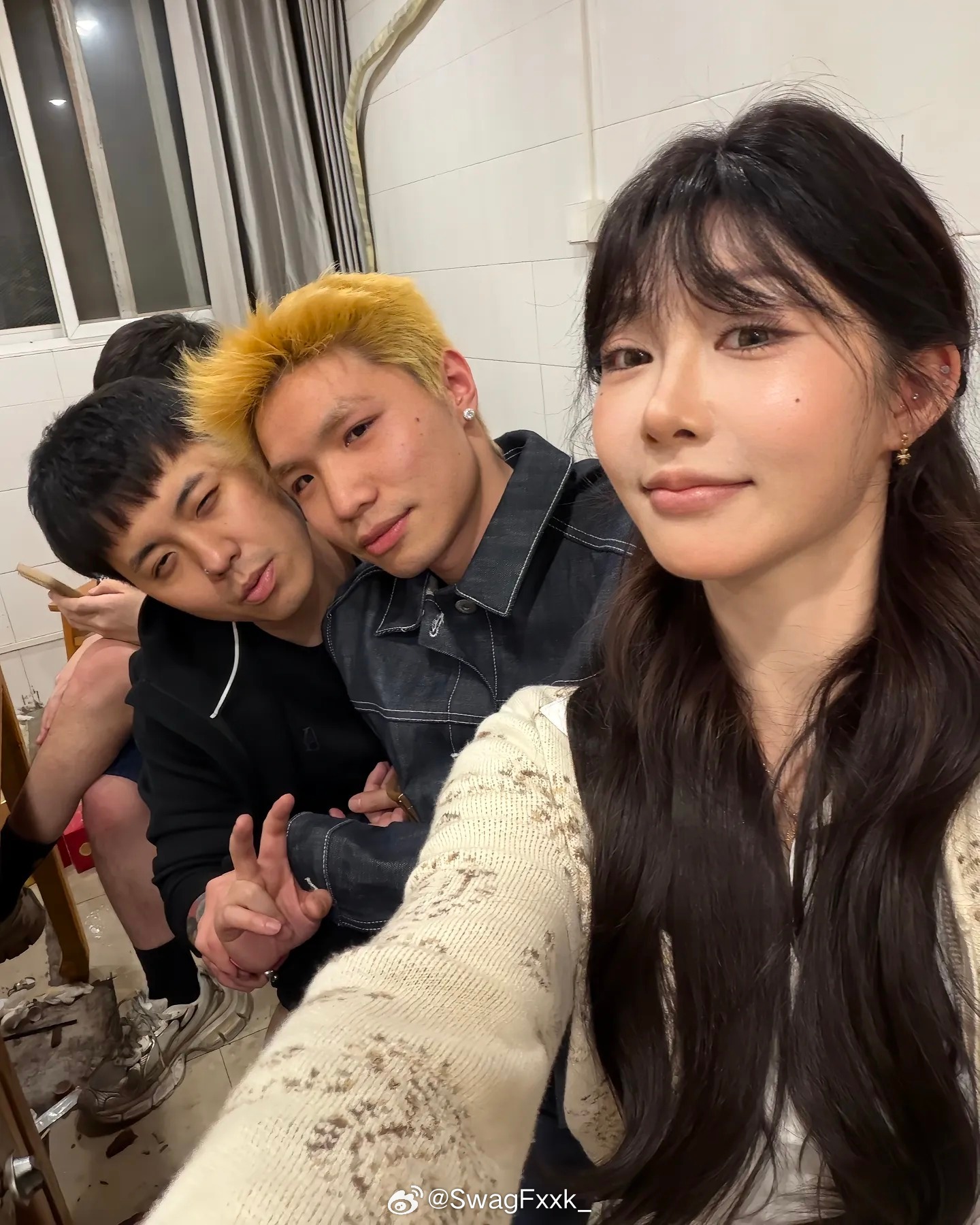 阿哲和五人组夫妇大合影！阿哲