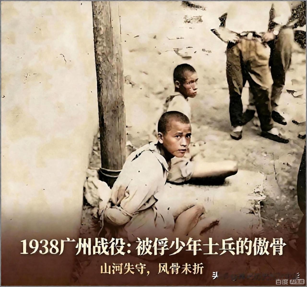 1938年广州沦陷旧照：少年被俘无惧色，山河失守皆遗憾
 
这是1938年广州战
