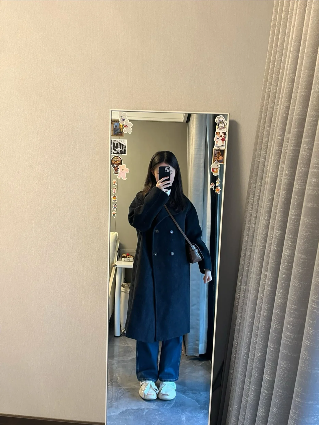 plog好爱这件黑色大衣