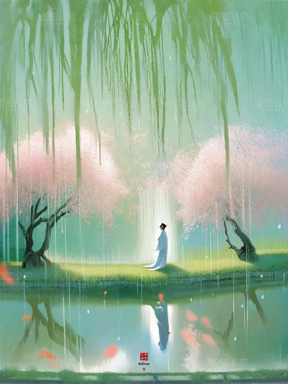 试上超然台上望，半壕春水一城花。烟雨暗千家。——苏轼《望江南·超然台作》
【释义