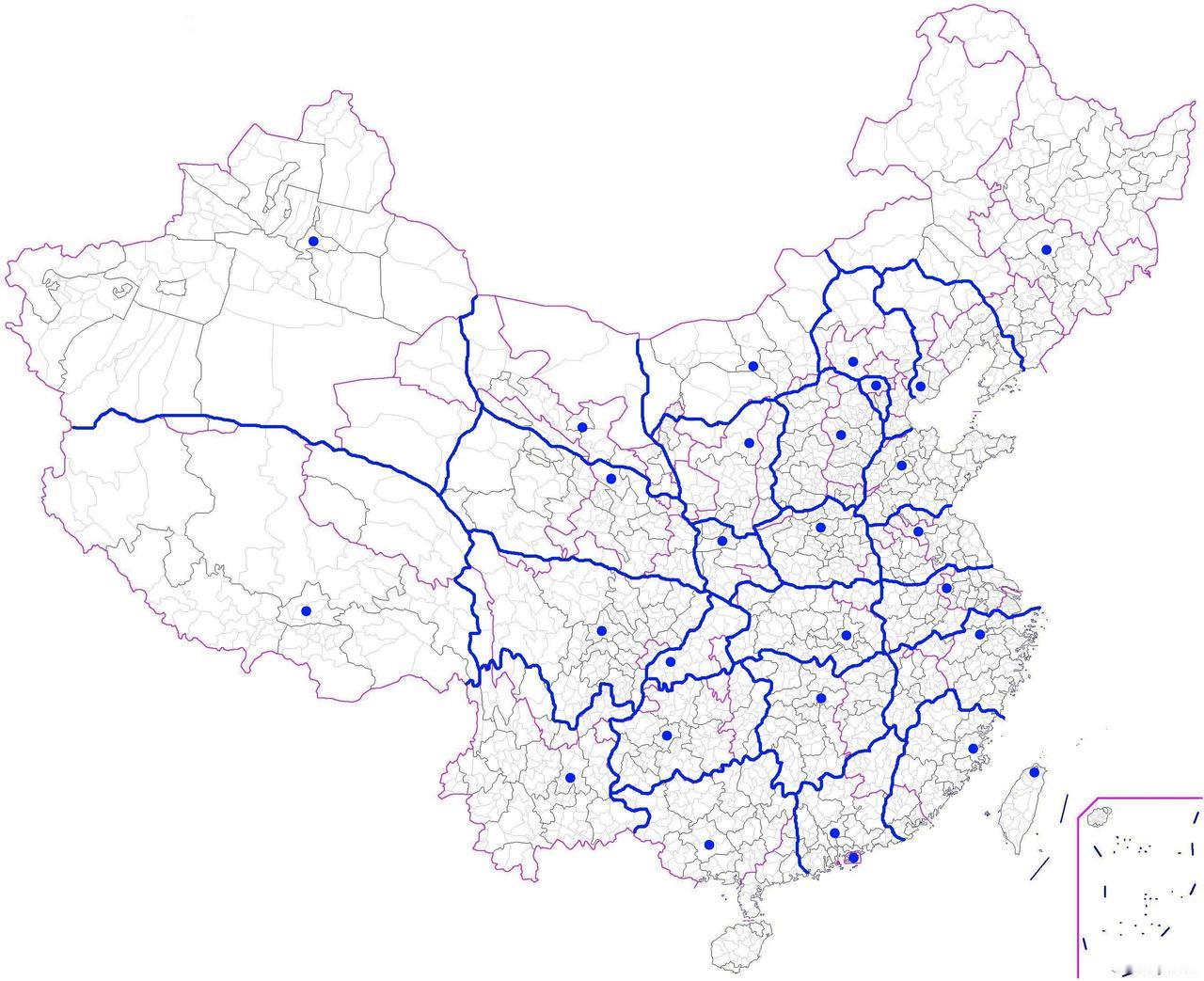 最完美28省级区划案！
西部12省、东部12省、中部4省。
南方14省北方14省