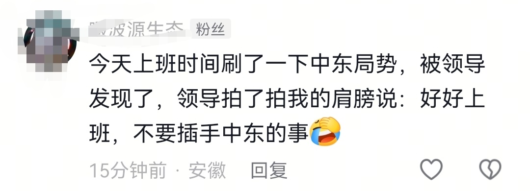 都好好工作、好好学习、好好生活，不要插手中东的事。 