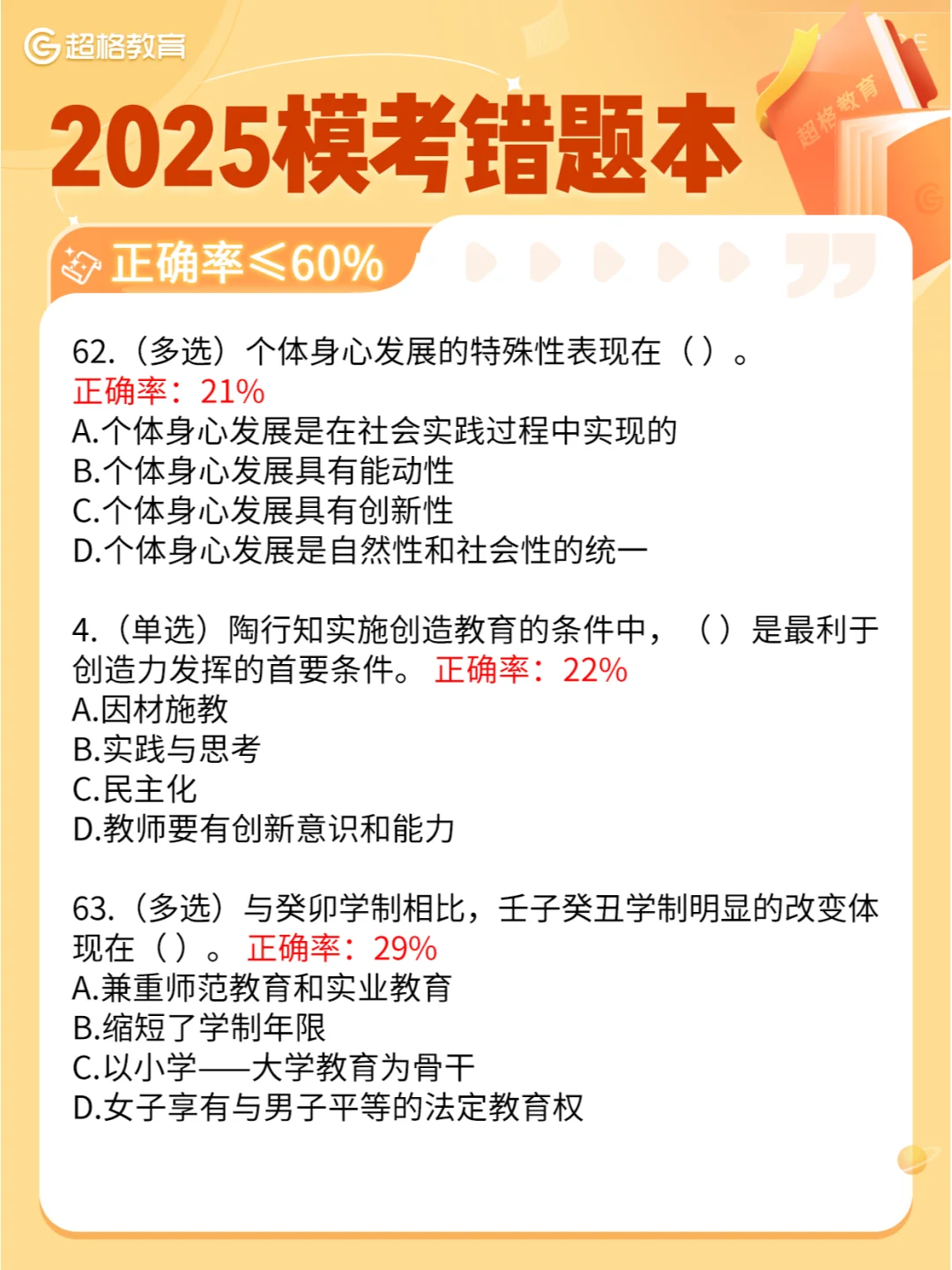 超格错题本 ❗ 建议所有2025考编人都刷一遍