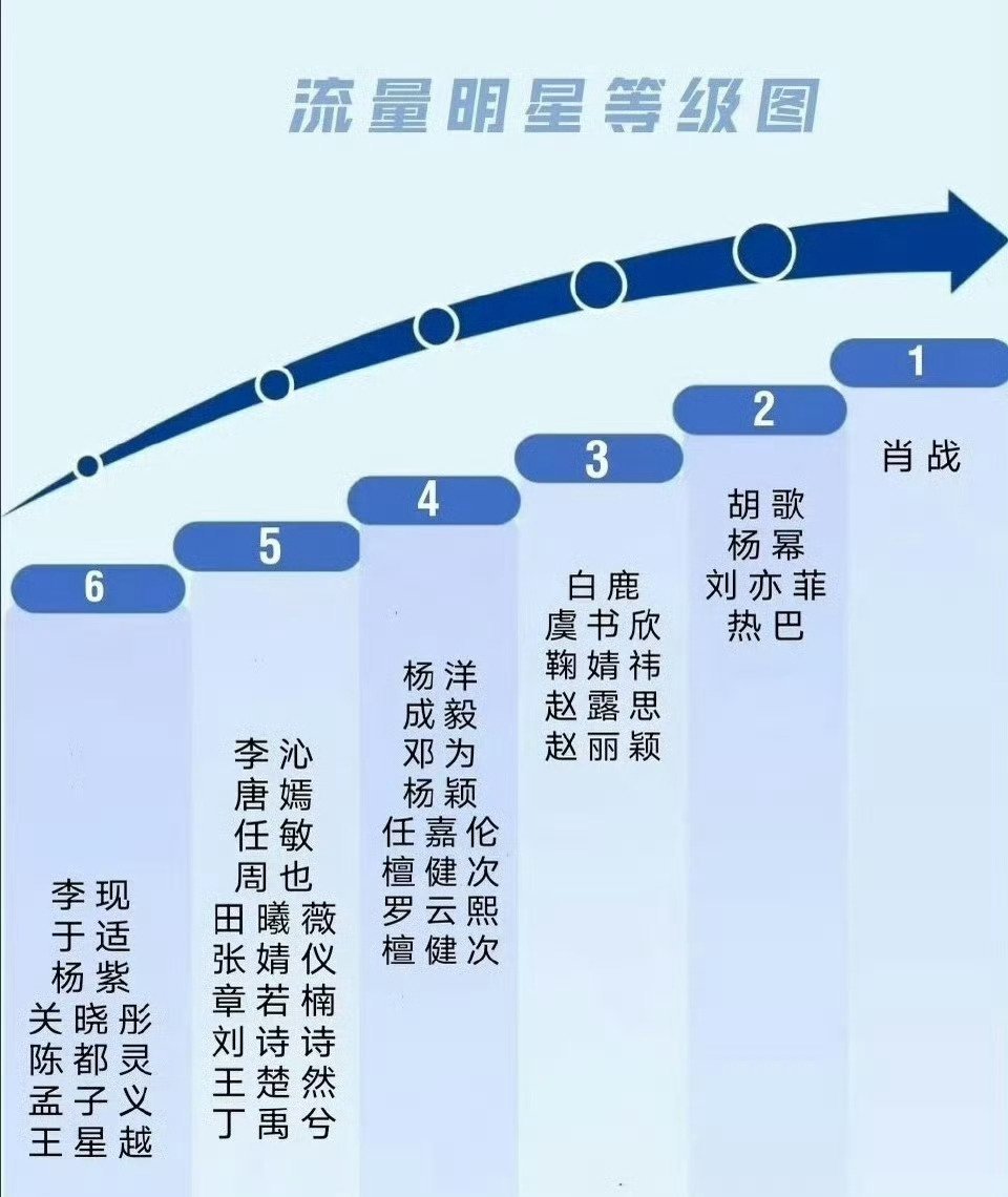 网友做的流量明星阶梯图 