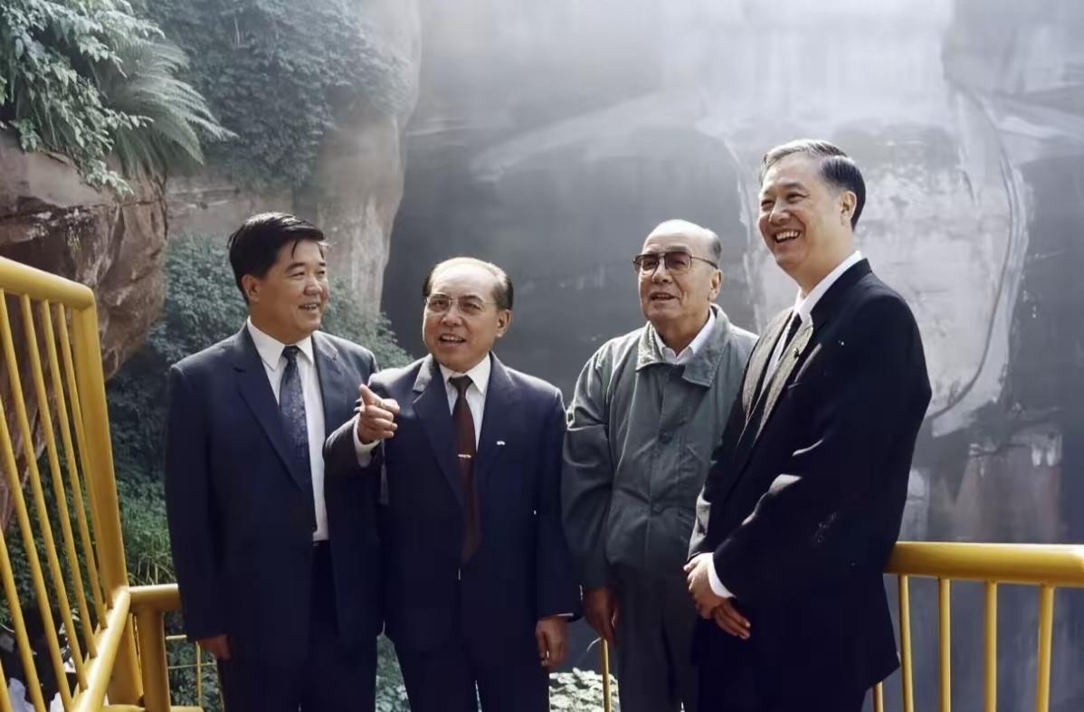 33年前，曾任四川省委书记、时任全国政协副主席杨汝岱等领导陪同杨尚昆考察乐山大佛