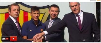 【巴萨再陷偷税案】6月4日，当地法院将巴萨前主席罗塞尔定为内马尔案的税务欺诈嫌疑