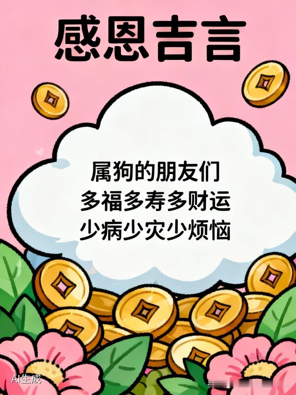 2026年，感恩美好的吉言，愿属狗的朋友们都能多福多寿多财运，少病少灾少烦恼！?