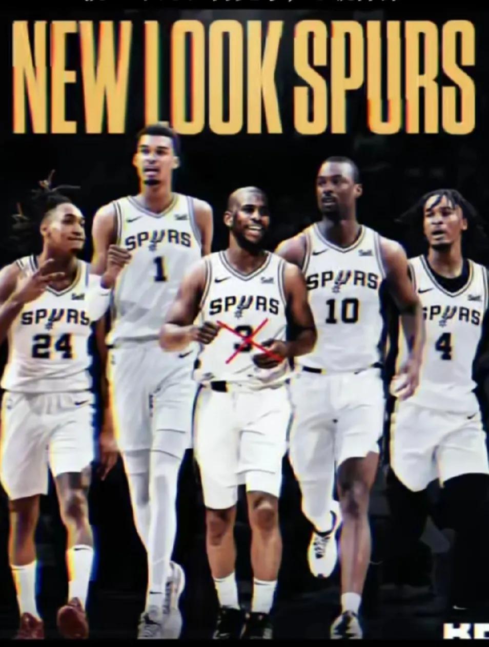 CP3终将告别球迷了，据媒体报道凯尔登拒绝让出马刺的3号球衣，保罗只能换号码了，