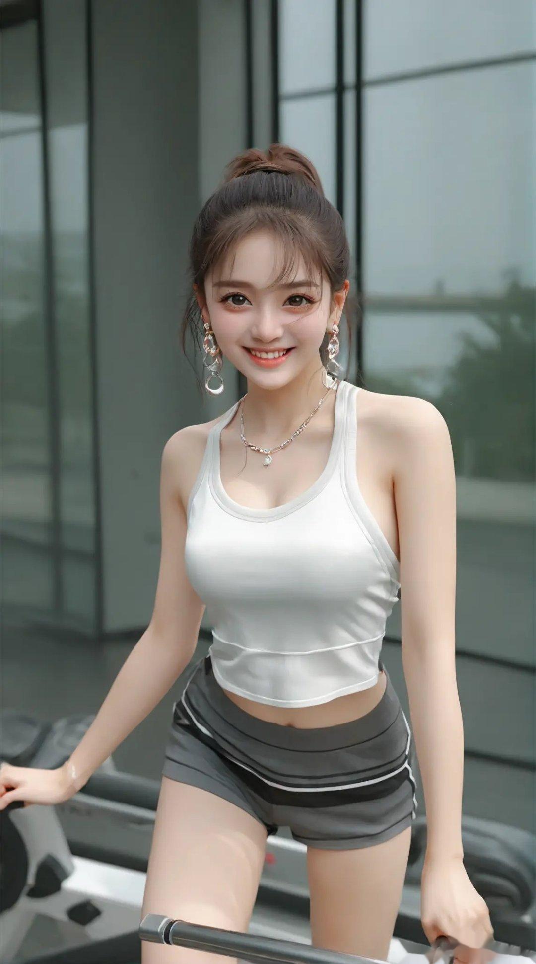 听说常常做运动的女生会越来越美，我信#女生##运动##笑容杀# ​​​