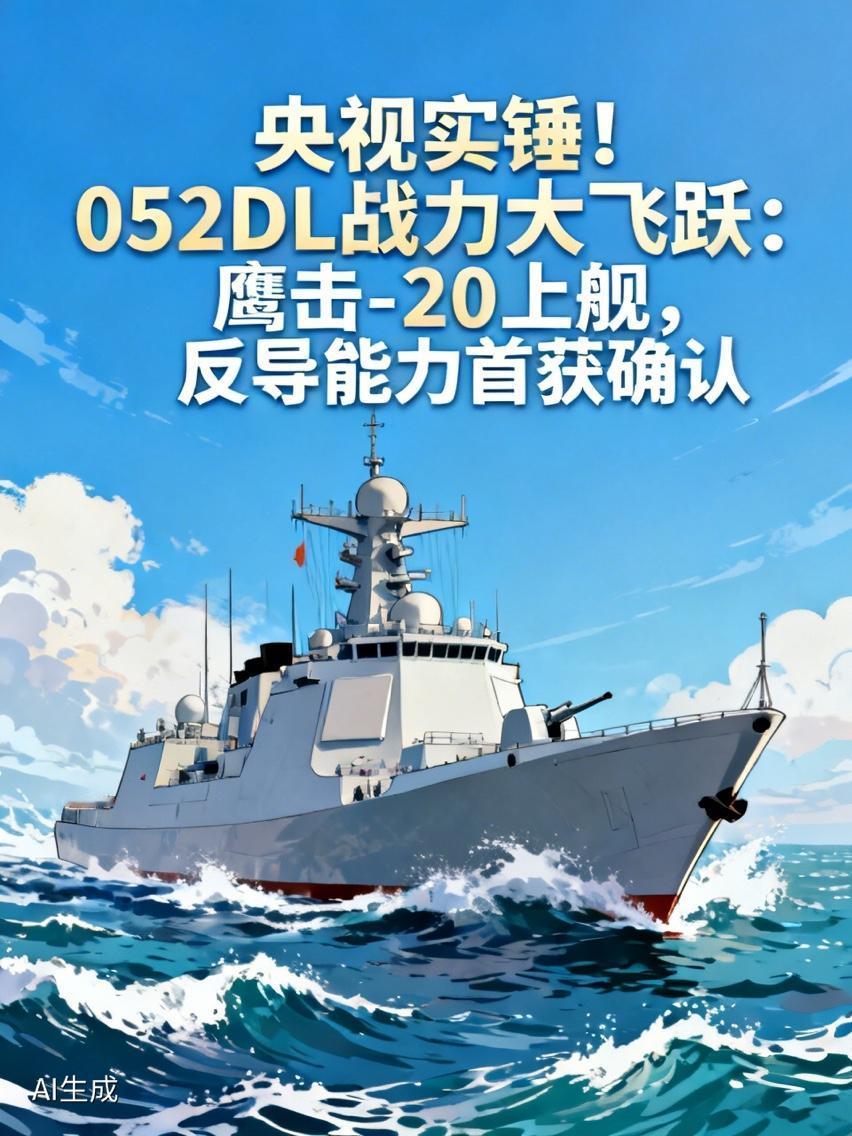 央视实锤！052DL战力大飞跃：鹰击-20上舰，反导能力首获确认

5月16日，