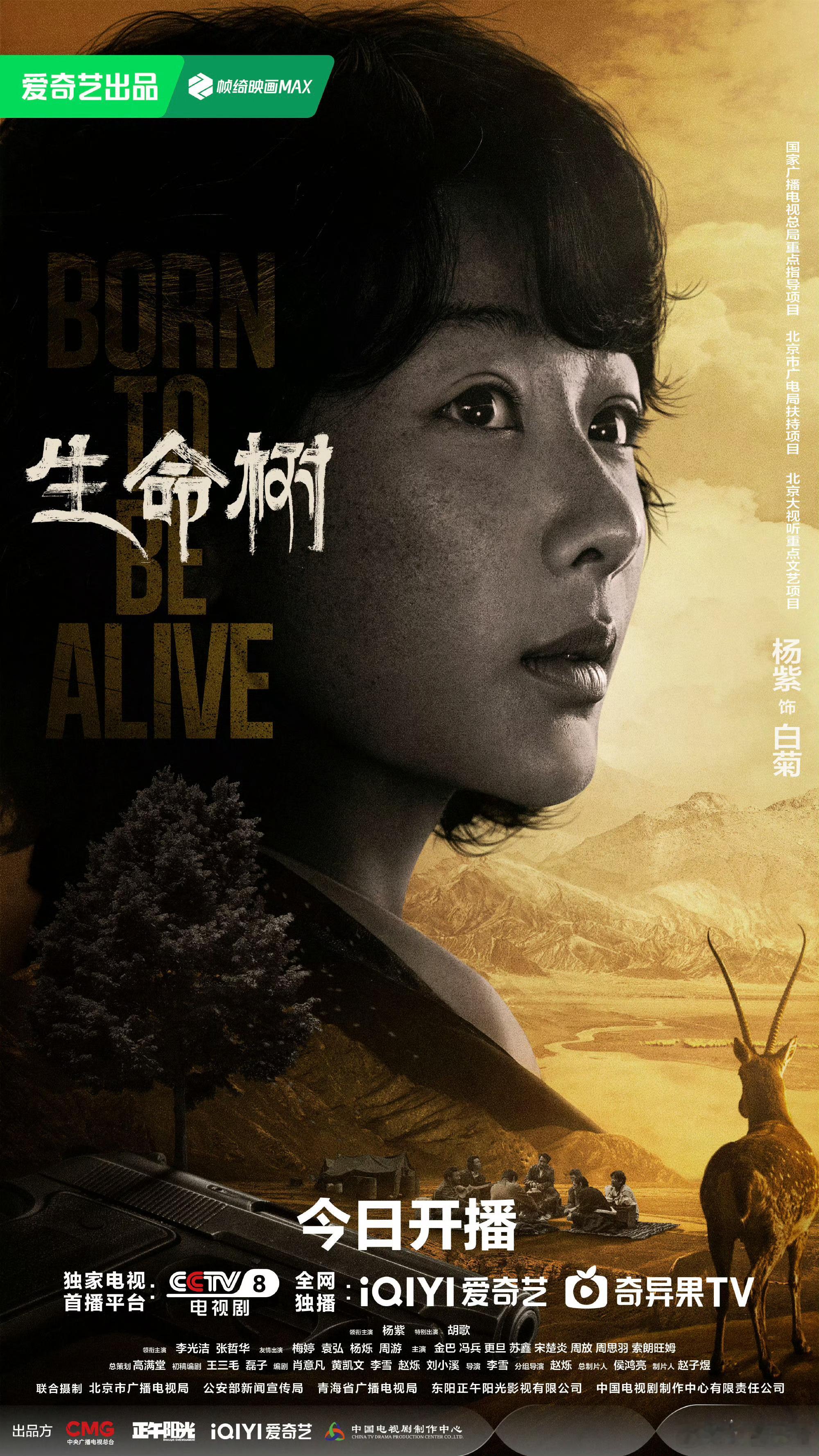 杨紫《生命树》今晚开播海报！今晚七点半不见不散生命树今晚开播