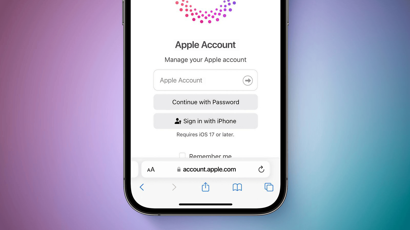 从 iOS 18 开始，Apple ID 将会改成 Apple 账号。 ​​​