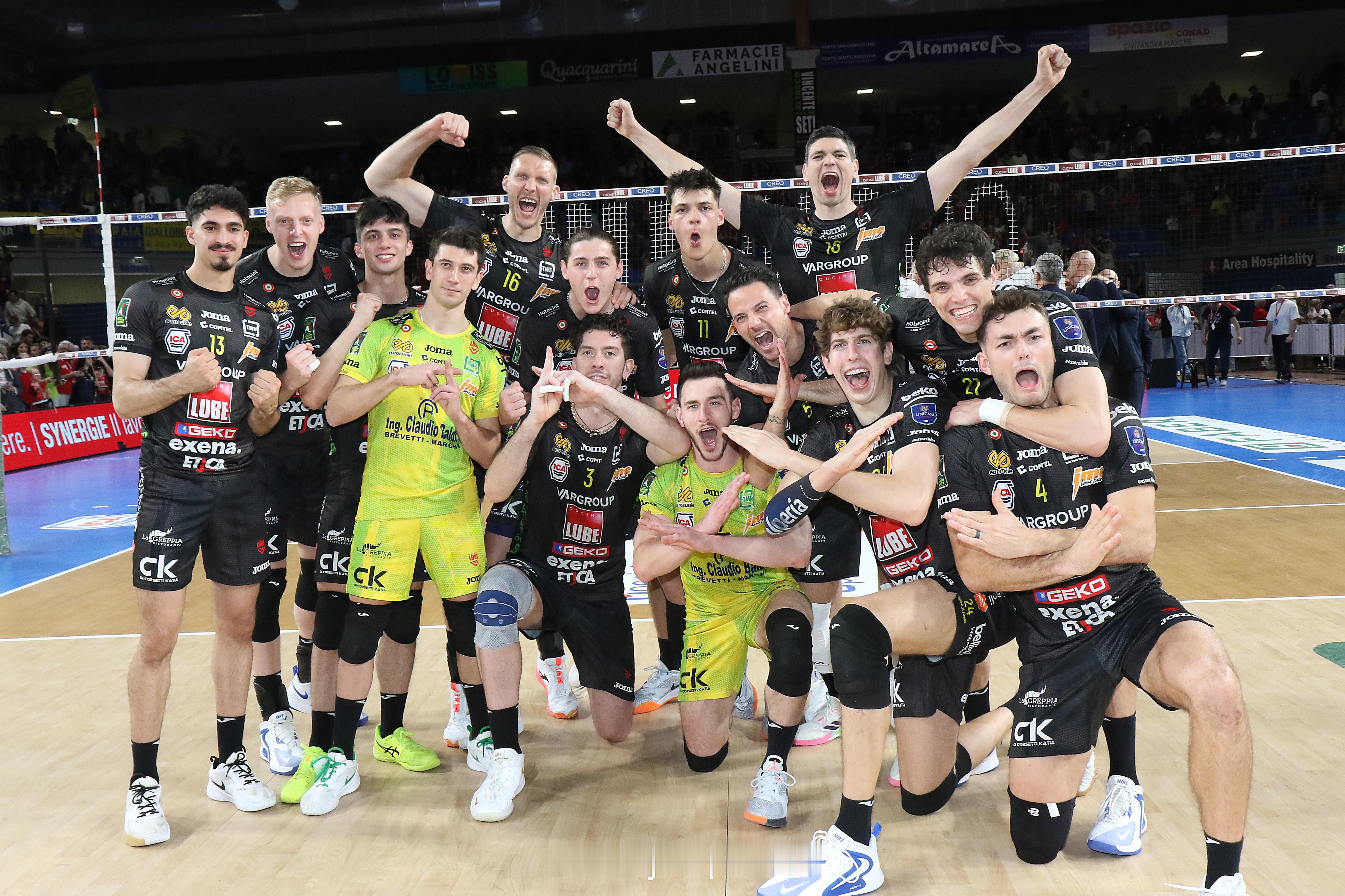 【意超男排超级杯和欧冠球队出炉】国际排坛动态 4月18日，随着奇维塔诺瓦在意超男