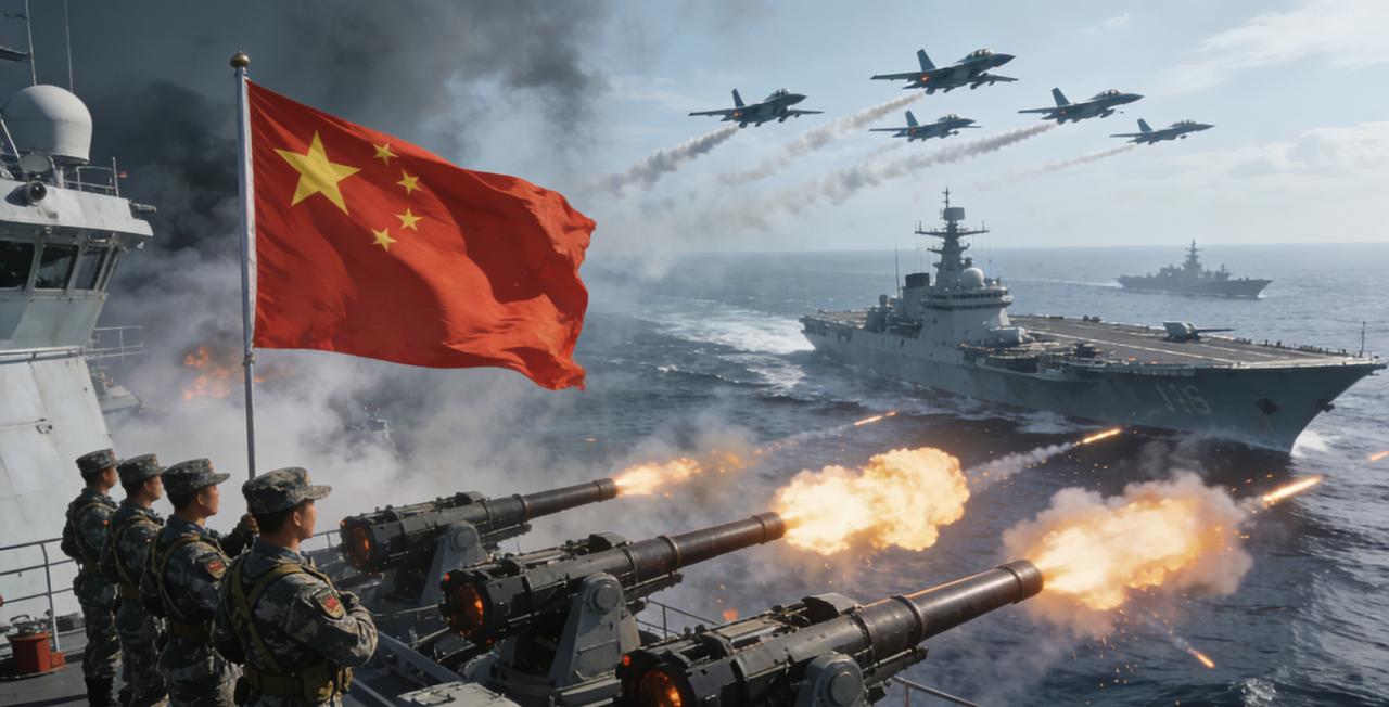 中国强大了，人民生活越来越富裕，高新技术日新月异，国防建设不断取得新成果，神舟遨