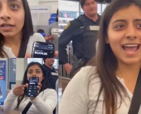 这名女子在沃尔玛排队时被人骂“穷鬼”，于是直接掏出银行卡炫耀自己的6504.85