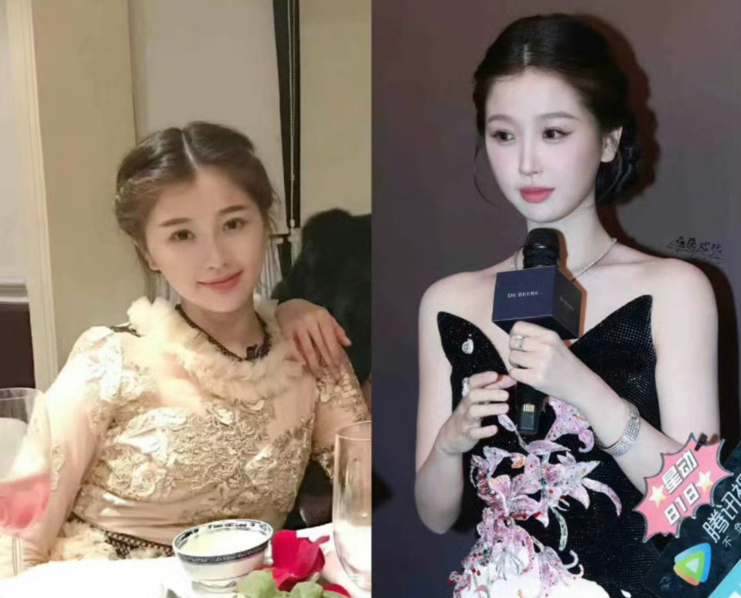 虞书欣的妆面总算是干净了，看得出来是妈生脸 ​ ​​​