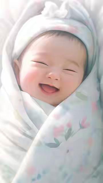 山东宝宝的“反差萌”真是太可爱了！几个月大的小宝宝对妈妈笑得像花儿一样，满脸幸福