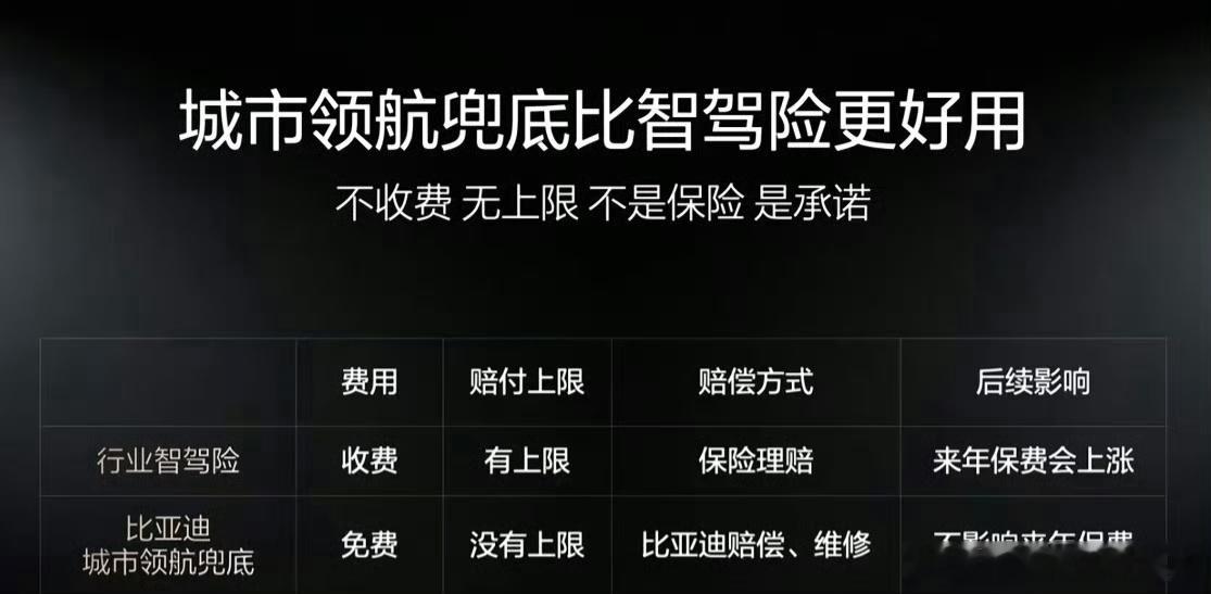 比亚迪这次智驾兜底做得特别实在，直接给出了城市领航和智能泊车双重保障，只要我们正