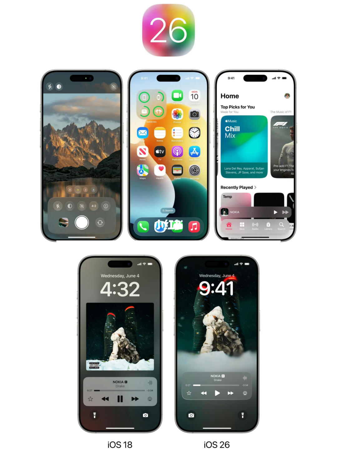 不是吧，苹果新系统iOS 26这么好看吗？