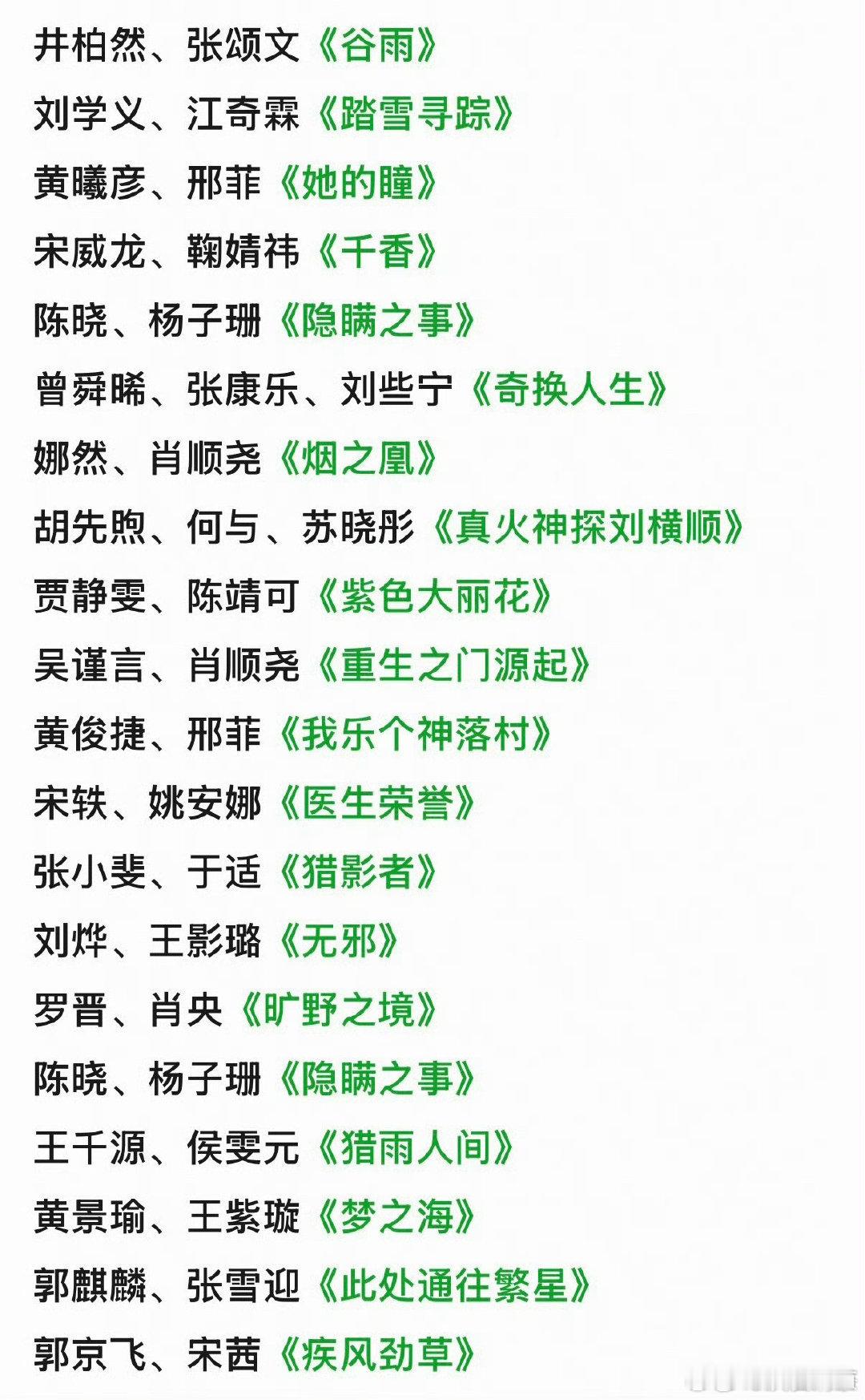 👖卖菜大会，看了下，会看首播的也就七部 