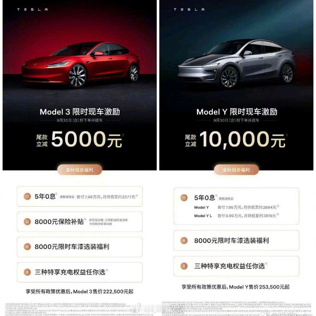 特斯拉降价全国订单爆了我到现在都很佩服愿意买特斯拉的朋友5年免息和限时尾款立减虽