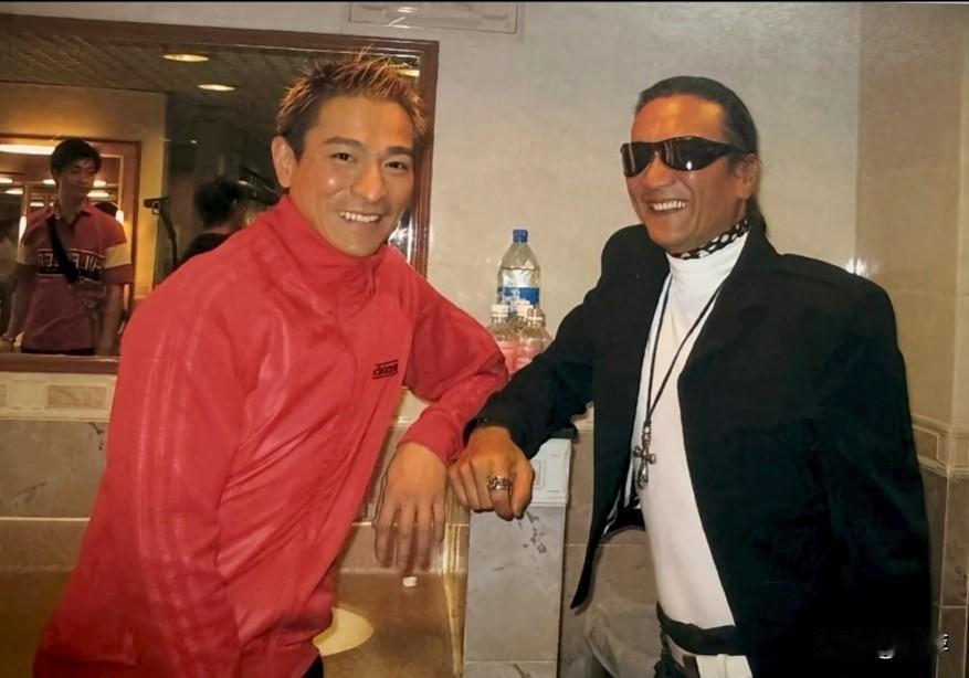 刘德华和谢贤，刘德华有一首歌叫《十七岁》里面有一句“记得四哥发哥都以见过面”歌词