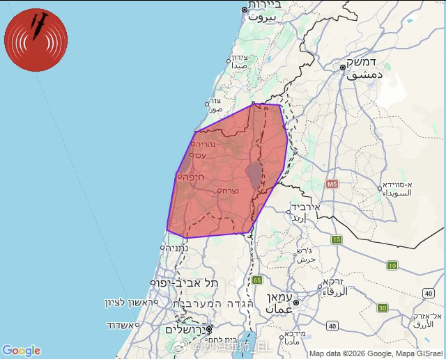 最新：以色列北部地区响起导弹警报，以及恰好有无人机同时从东线飞入以色列境内。 
