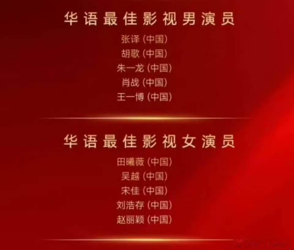 肖战王一博华鼎奖最佳男演员提名王一博肖战提名华鼎奖最佳男演员 啊！能看到他们一起