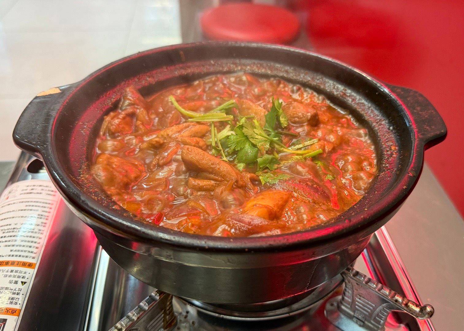 一人食鸡公煲这家不错，吃完口不渴 