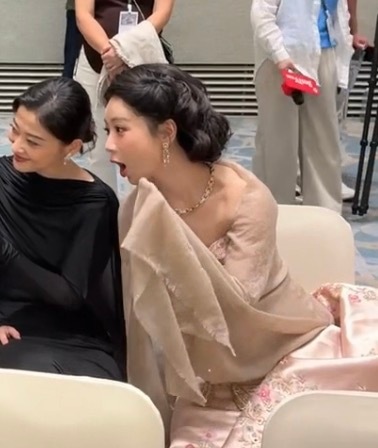 杨紫胡歌梅婷自拍杨紫的剪刀手没伸出来 那很萌了 