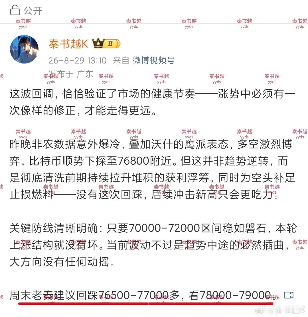 比特币现价78100附近，昨天喊的77000-76500多单没给到机会，最低只踩