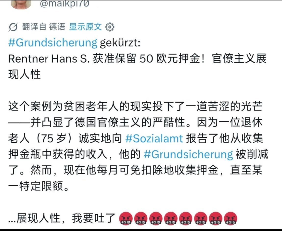 寰球镜头德国退休人员捡瓶子也有KPI了！每月超50欧福利就被砍，主打一个“勤劳不
