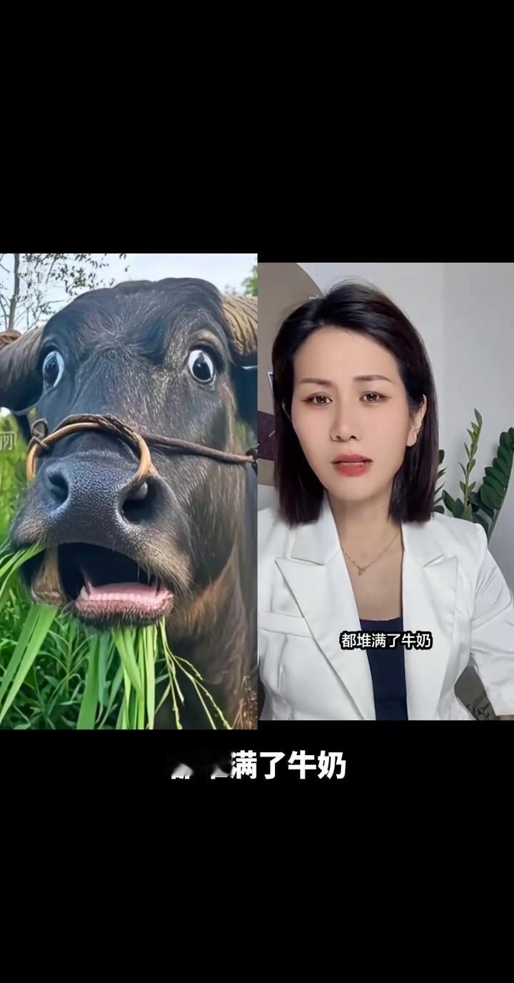 现在遍布全国的大超市商店都堆满了牛奶，都在卖牛奶，全国有几亿人都在喝牛奶。我有一