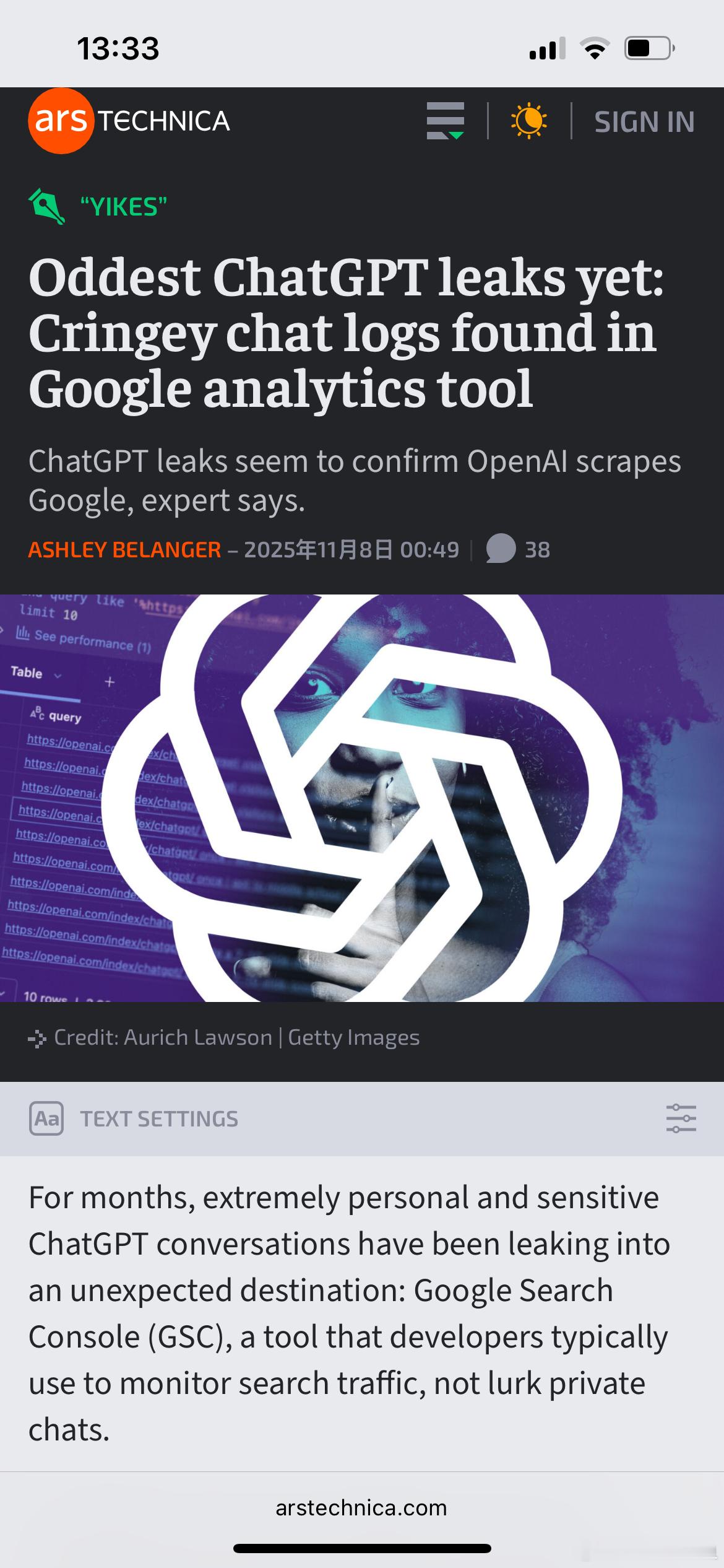 🚨离谱的 ChatGPT 泄露事件：研究人员竟在 Google Analyti