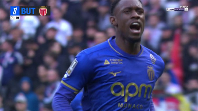 连续5场法甲破门，巴洛贡是2020弗兰德以来摩纳哥首人