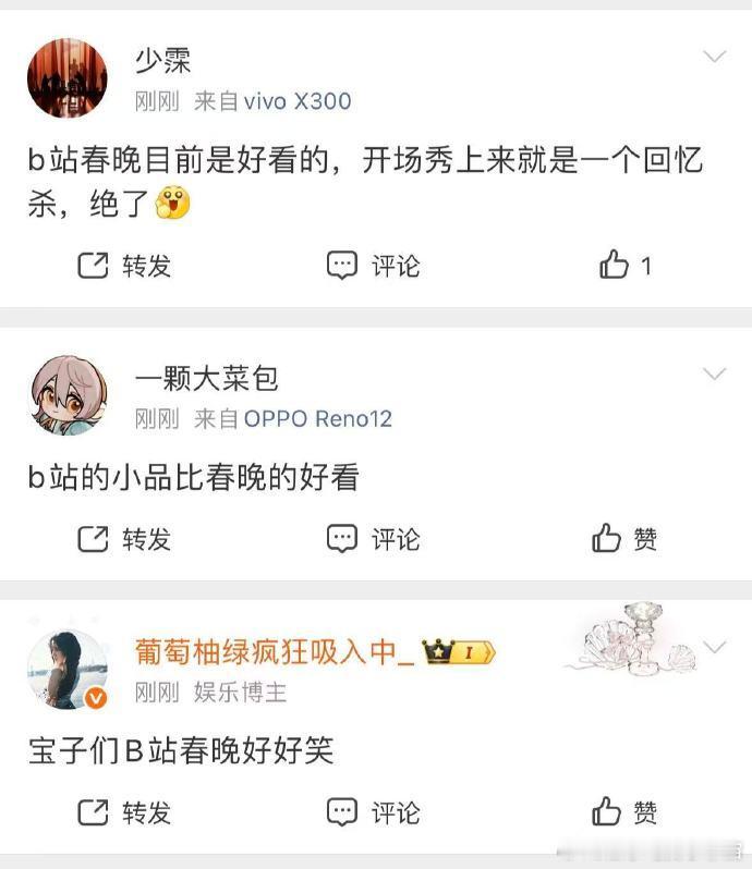 B站春晚 好看B站春晚 从开头笑到结尾，这才是大家想要的春晚！轻松、有趣、诚意满