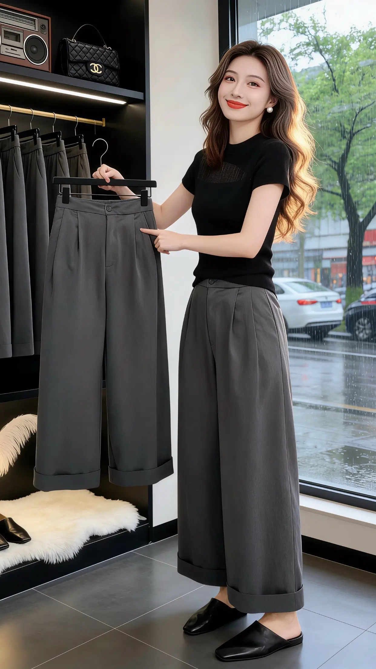 穿出自己的风格 好看的裤子怎么会嫌多 显瘦穿搭 早春搭配 高品质女裤