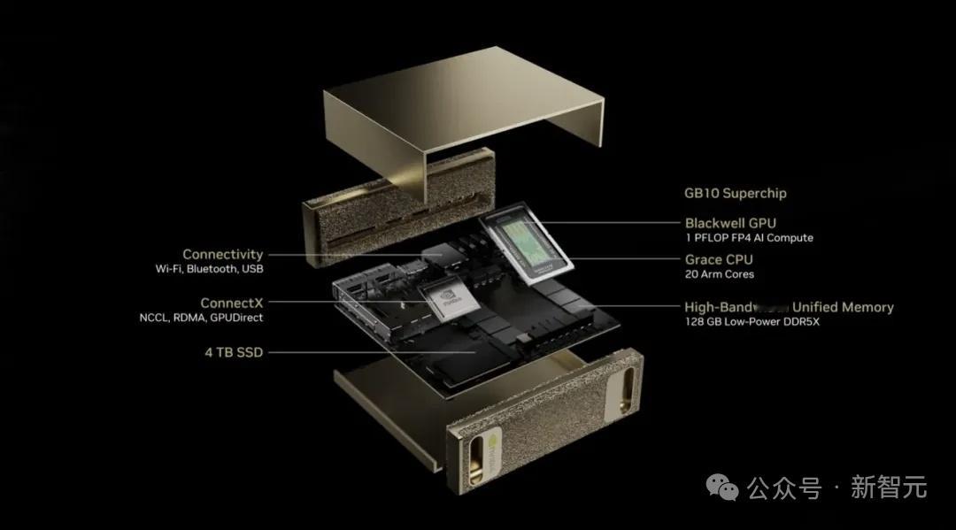 英伟达针对个人开发者推出的迷你 PC——DGX Spark：- 搭载英伟达 GB