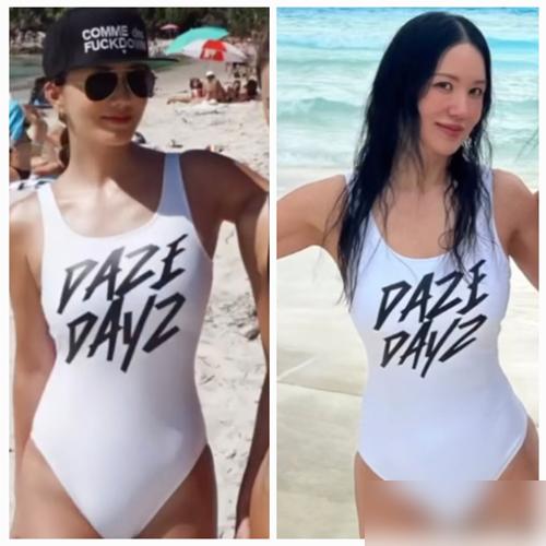 56岁的严正花，又在龙目岛穿泳装了，十年如一日的腹肌，谁能想到？这姐一出手，就把