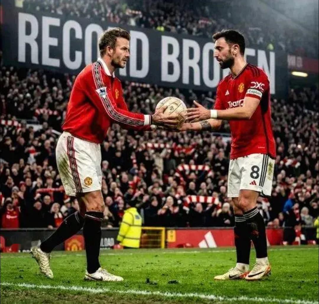 近日，布鲁诺-费尔南德斯完成了在曼联的百次助攻壮举，并打破了贝克汉姆保持的英超单