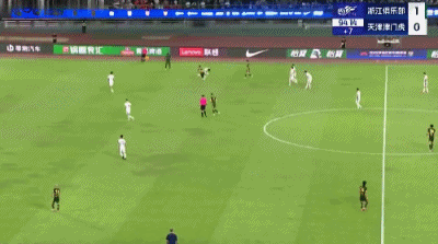 浙江2-0战胜天津津门虎 亚戈 弗兰克破门 中超联赛热点现场 ​​​