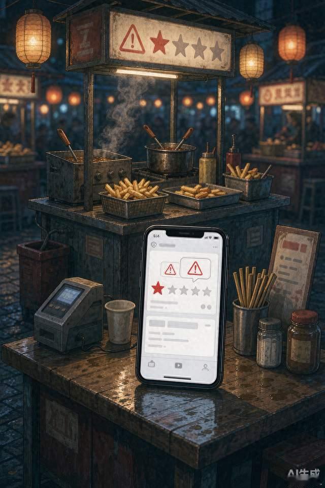 女摊主被差评后跳河轻生，发差评的人要担责吗