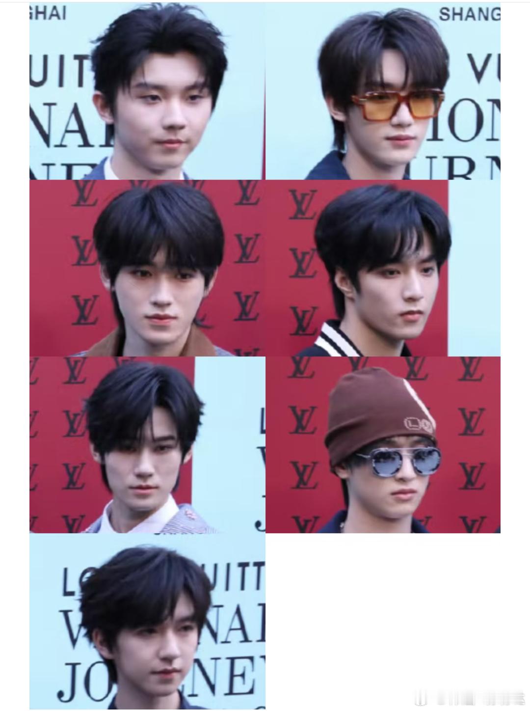 时代少年团上海LV大秀怼脸生图马嘉祺 丁程鑫 宋亚轩 刘耀文 张真源 严浩翔 贺