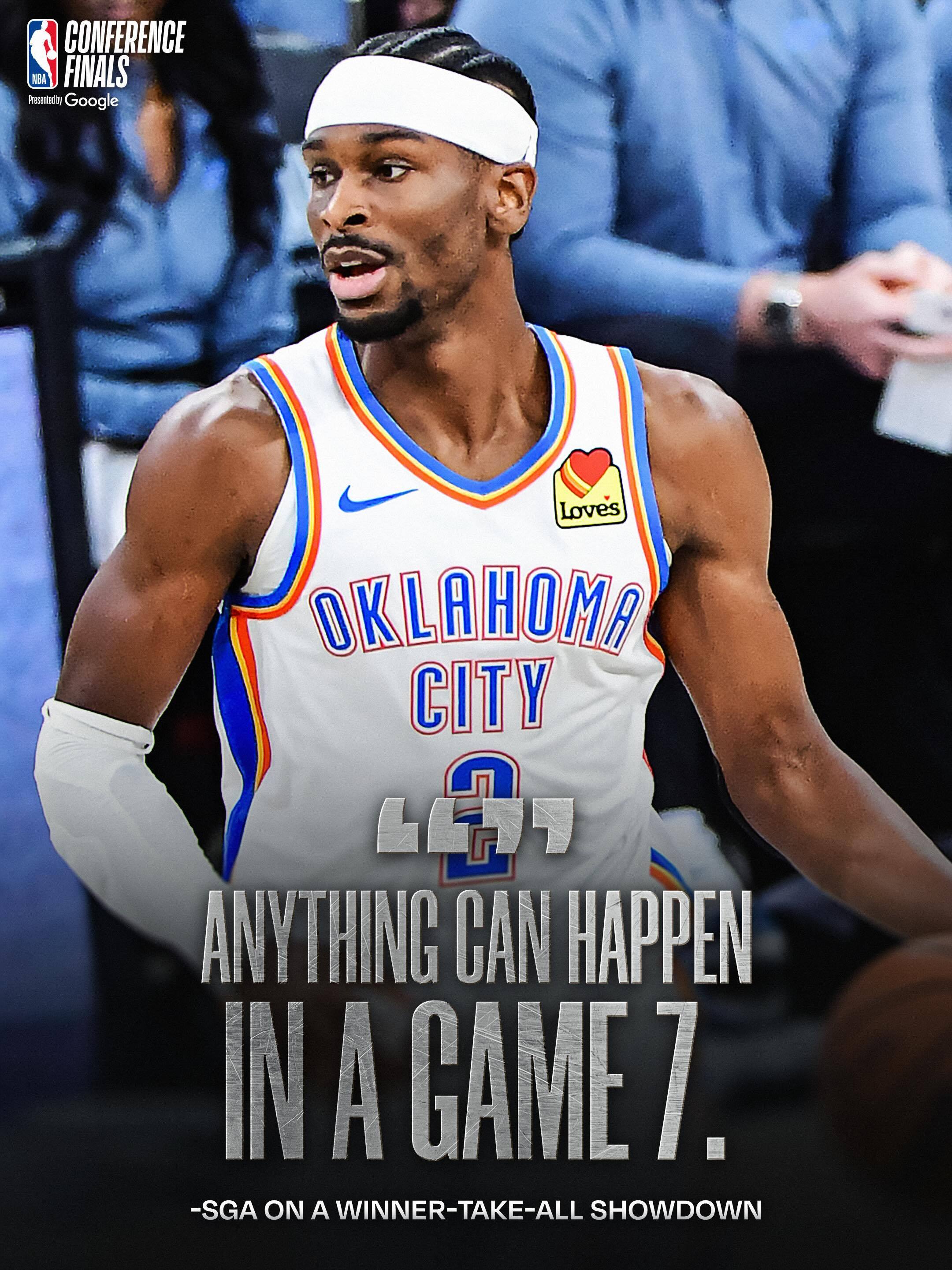 亚历山大赛后采访：抢七什么事情都有可能发生。NBA