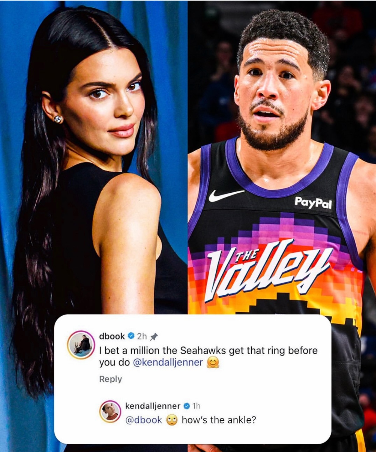 肯豆还是忘不了布克的矿泉水瓶🫙NBA