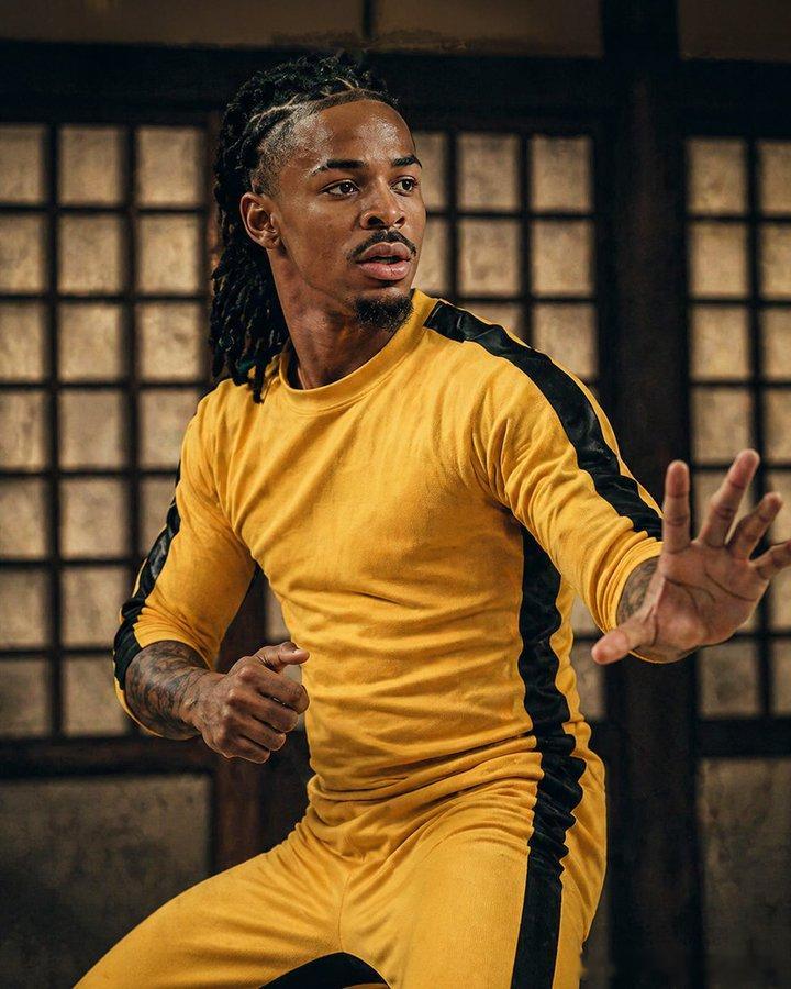 Ja 3 “Bruce Lee” 配色 5月12号发售，125美元。莫兰特NBA